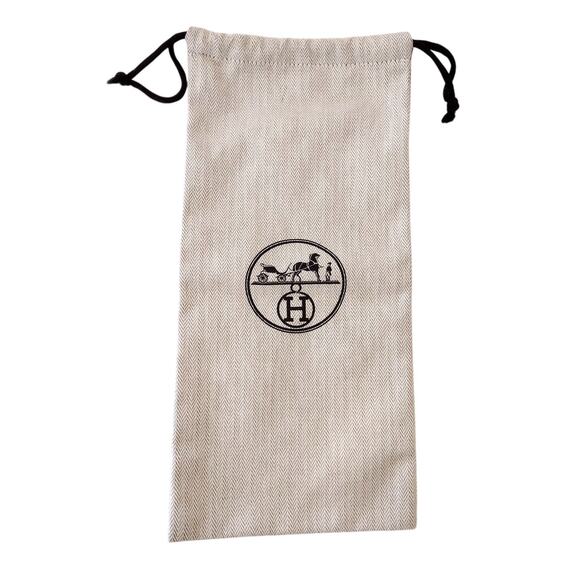 Hermes Handbags - Hermes | Rectangular LOGO Drawstring Dust Bag ~13.25"x6.25" Sandals Clutch